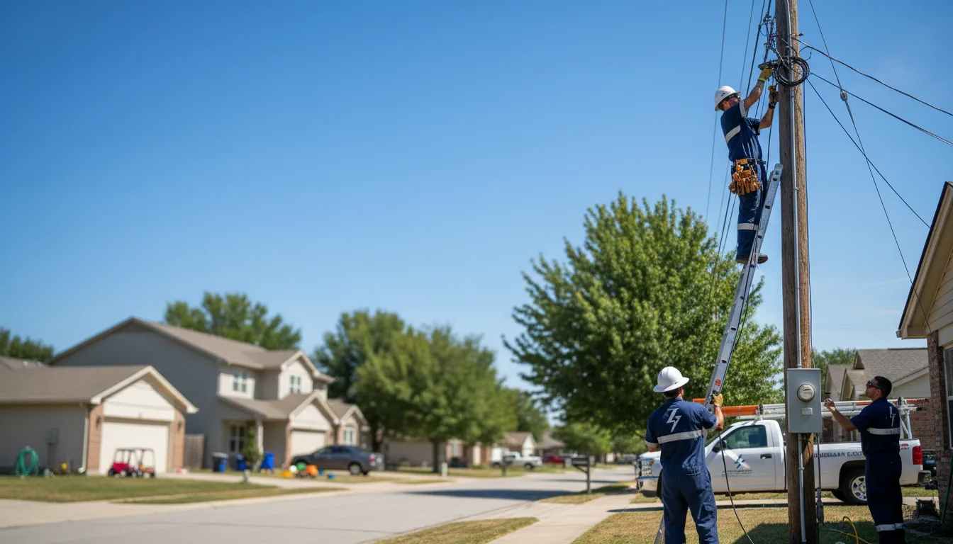 Residential electrician providing installation services in Coloma, WI